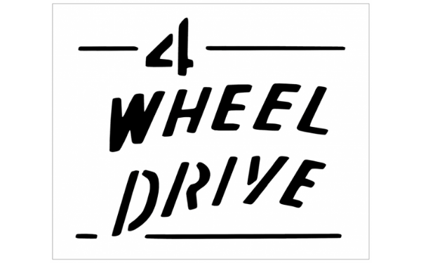 Picture of 1945-75 Jeep - 4 Wheel Drive - Tailgate Decal or Paint Stencil