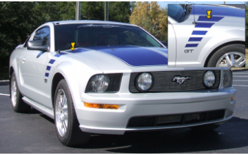 Show details for 2005-09 Mustang Fader Decal Kit Picture of 2005-09 Mustang Fader Decal Kit