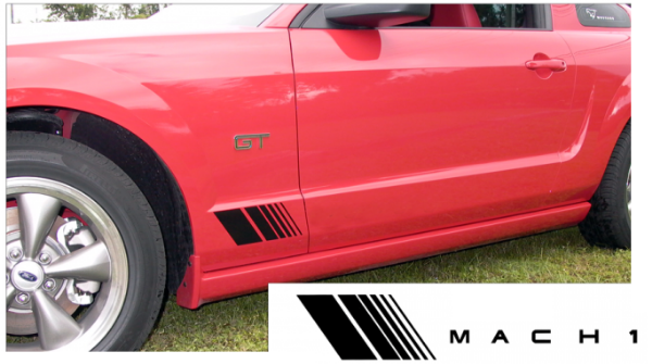 Picture of Mustang Small Fader Decal Kit - Mach 1 Name