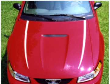 Show details for 1999-04 Mustang Hood Cowl Stripes - 4.6 V8 Designation Picture of 1999-04 Mustang Hood Cowl Stripes - 4.6 V8 Designation