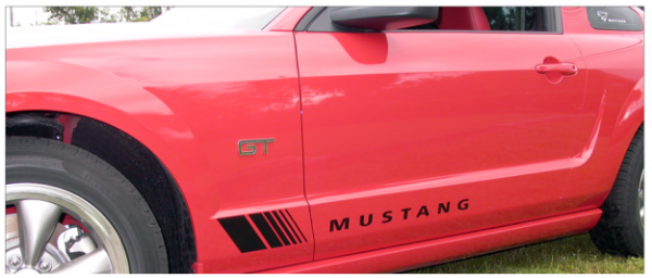 Picture of Mustang Small Fader Decal Kit - Mustang Name