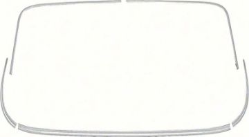 Show details for 1962-64 Impala/ Impala SS 2 Door Hardtop Back GlaSS Molding Set  Picture of 1962-64 Impala/ Impala SS 2 Door Hardtop Back GlaSS Molding Set