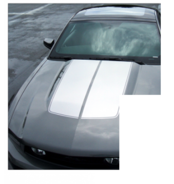Show details for 2010-12 Mustang Bulge Hood Trunk Stripe - Hardtop Glass Roof Low Wing Picture of 2010-12 Mustang Bulge Hood Trunk Stripe - Hardtop Glass Roof Low Wing