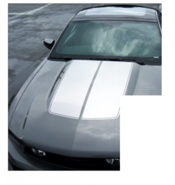 Picture of 2010-12 Mustang Bulge Hood Trunk Stripe - Hardtop Glass Roof Low Wing