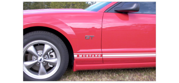 Picture of 2005-09 Mustang Lower Rocker Stripe Kit - Style 1 - Mustang Name