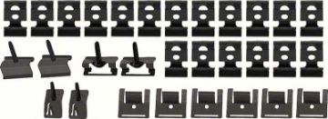 Show details for 1962-64 Impala / Impala SS Back Glass Molding Clip Set  Picture of 1962-64 Impala / Impala SS Back Glass Molding Clip Set