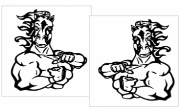 Show details for Mustang Right Here... Right Now Pony Decal Set - 7" Tall Picture of Mustang Right Here... Right Now Pony Decal Set - 7" Tall