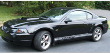 Show details for Mustang Lower Rocker Stripes - Mustang GT Name Picture of Mustang Lower Rocker Stripes - Mustang GT Name