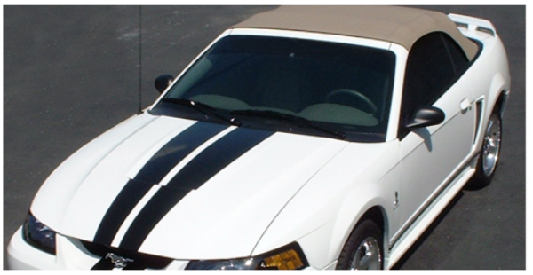Picture of 2003-04 Mustang Lemans Racing Stripes - Convertible