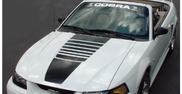 Show details for 1999-02 Mustang Cobra Fade Hood Decal Kit - Reverse Scoop Picture of 1999-02 Mustang Cobra Fade Hood Decal Kit - Reverse Scoop