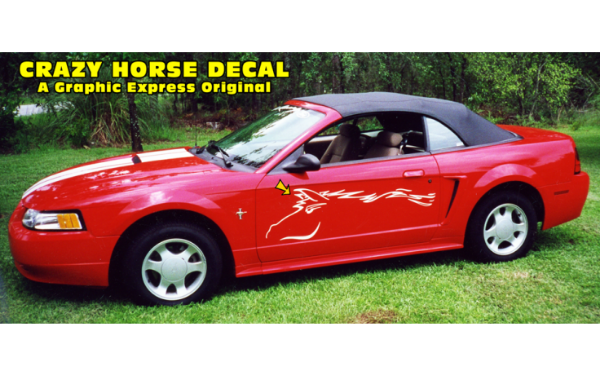 Picture of Mustang Crazy Horse Door Decal Set - 14.25" x 51"