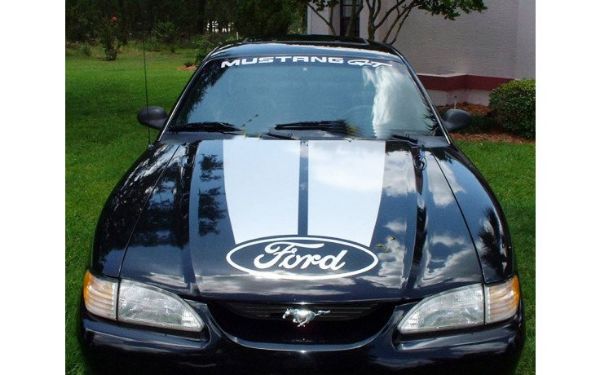 Picture of 1994-98 Mustang Dual Hood Stripe Kit with Ford Logo