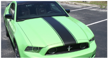 Show details for 2013-14 Mustang Triple Racing Stripes Does Hood Roof and Trunk Lid Picture of 2013-14 Mustang Triple Racing Stripes Does Hood Roof and Trunk Lid