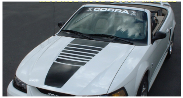 Picture of 2003-04 Mustang V6 Full Fade Hood Decal Kit
