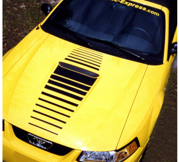 Picture of 1999-03 Mustang Fade Hood Stripe Kit with Fader Decal - Flat Hood