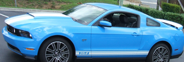 Picture of 2010-14 Mustang Rocker Side Stripes - 420 HP Name