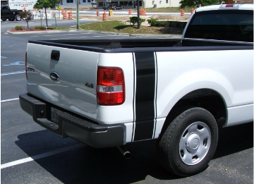Show details for 2005-07 Ford Vertical Bed Stripe - No Name Picture of 2005-07 Ford Vertical Bed Stripe - No Name