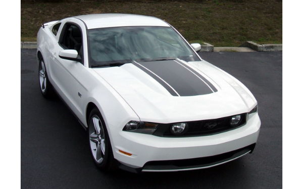 Picture of 2010-12 Mustang Triple hood Bulge Decal Kit