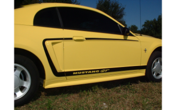 Show details for 1999-04 Mustang C-Stripe Kit with Mustang GT Name Cutout Picture of 1999-04 Mustang C-Stripe Kit with Mustang GT Name Cutout