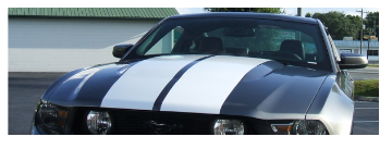 Show details for 2010-12 Mustang Lemans - Dual Hood - Racing Stripe Kit - No Hood Scoop Picture of 2010-12 Mustang Lemans - Dual Hood - Racing Stripe Kit - No Hood Scoop