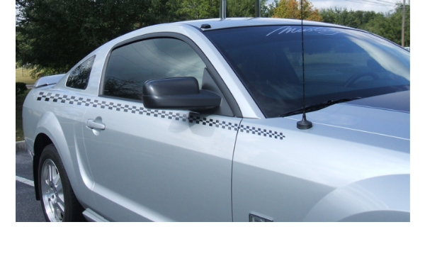 Picture of 2005-09 Mustang Upper Body Racing Flag Stripe Kit