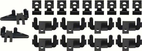 Picture of 1963-64 Impala 2 Door Hardtop Windshield Molding Clip Set 