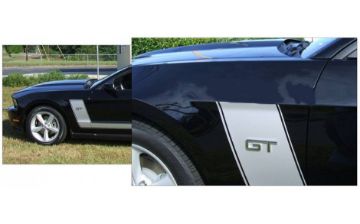 Show details for 2010-12 Mustang Boss Style Side L-Stripes with 4.0L Numeral Picture of 2010-12 Mustang Boss Style Side L-Stripes with 4.0L Numeral