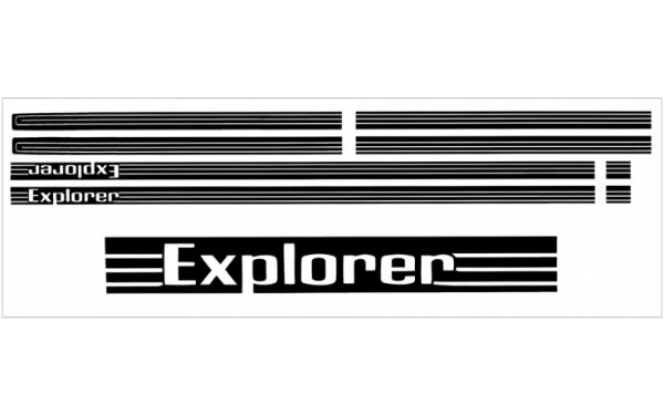 Picture of 1984-85 Ford F150 EXPLORER Upper Body Stripe Kit - ONE COLOR