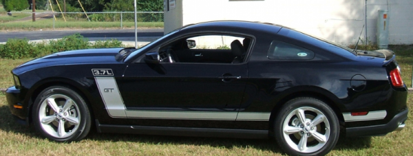 Picture of 2010-12 Mustang Boss Style Side L-Stripes with 3.7L Numeral