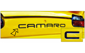 Show details for 1993-02 Camaro Embossed Rear Bumper Letters Picture of 1993-02 Camaro Embossed Rear Bumper Letters