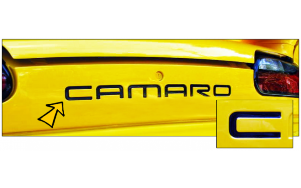 Picture of 1993-02 Camaro Embossed Rear Bumper Letters