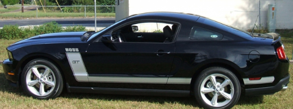 Picture of 2010-12 Mustang Boss Style Side L-Stripes with BOSS name