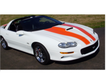 Show details for 1998-02 Camaro SS Stripe Kit -COUPE or T-TOP - No Roof Stripes Picture of 1998-02 Camaro SS Stripe Kit -COUPE or T-TOP - No Roof Stripes
