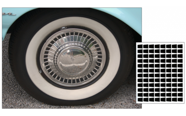 Picture of 1961 Ford Galaxie Wheel Cover Decal Kit