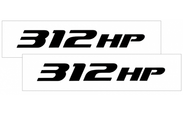 Picture of 2010-15 Camaro Hood Rise Decal Set - 312 HP Name