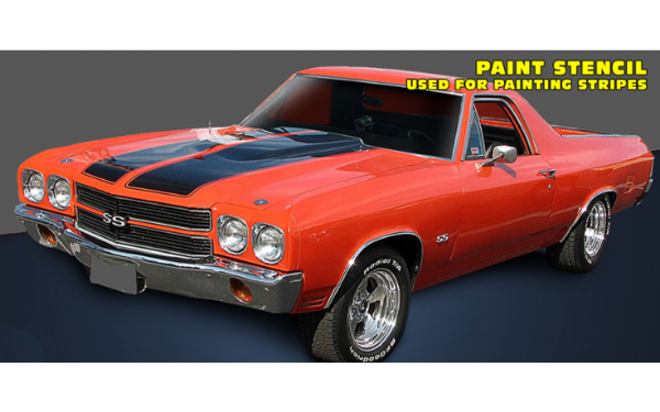 Picture of 1970-72 Chevy El Camino SS Dual Stripe Stencil Kit