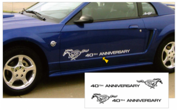 Show details for 2004 Mustang 40TH Anniversary Pony Decal Set Picture of 2004 Mustang 40TH Anniversary Pony Decal Set