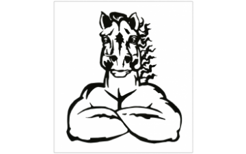 Show details for Mustang Mad Pony Decal - 26" Tall Picture of Mustang Mad Pony Decal - 26" Tall