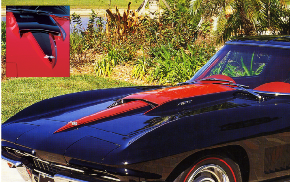 Picture of 1967 Corvette Big Block Hood Paint Stencil Kit