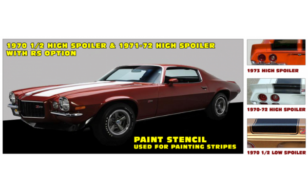 Picture of 1970-72 Camaro Z/28 Paint Stencil- 1970 ½ & 1971-1972 HS - With RS
