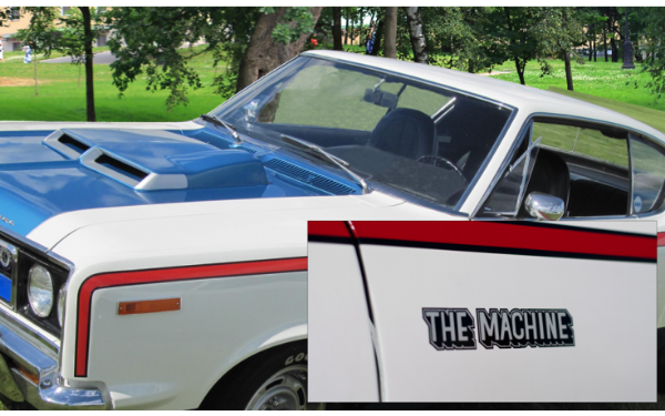 Picture of 1970 AMC Americian Motors - The Machine - Fender Decal - 1.25" x 7"