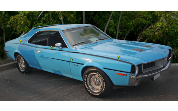 Picture of 1970 AMC Americian Motors Javelin Side C-Stripe Kit