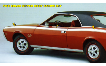 Show details for 1968-69 AMC Americian Motors Javelin Rally Side Stripe - Two Color Picture of 1968-69 AMC Americian Motors Javelin Rally Side Stripe - Two Color