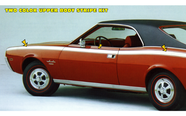 Picture of 1968-69 AMC Americian Motors Javelin Rally Side Stripe - Two Color