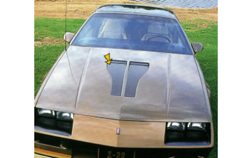 Show details for 1982-84 Camaro Z/28 Hood Scoop Blackout Decal Kit Picture of 1982-84 Camaro Z/28 Hood Scoop Blackout Decal Kit