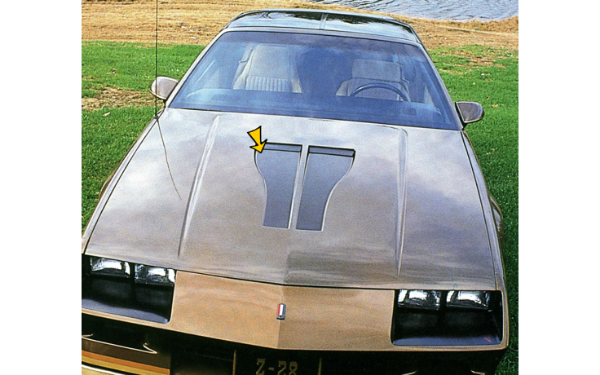 Picture of 1982-84 Camaro Z/28 Hood Scoop Blackout Decal Kit