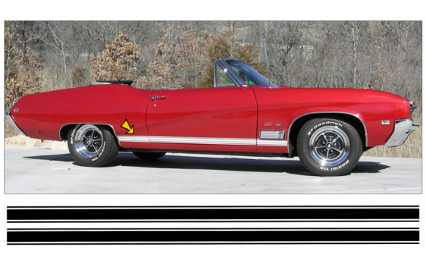 Picture of 1968 Buick Gran Sport GS350 Lower Stripe Kit