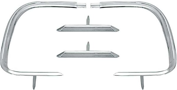 Picture of 1968 Dodge Charger Four Piece Outer Tail Panel Trim Molding Set