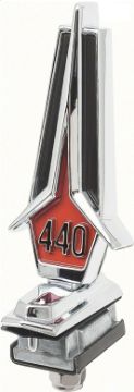 Show details for 1967 Plymouth GTX 440 Hood Ornament Assembly Emblem Picture of 1967 Plymouth GTX 440 Hood Ornament Assembly Emblem