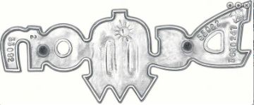 Show details for 1972 Dodge Demon Front Fender Emblem Picture of 1972 Dodge Demon Front Fender Emblem